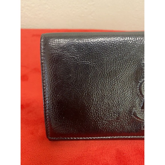 Yves Saint Laurent YSL Black Patent Leather Belle De Jour Flap Clutch With COA - Picture 3 of 16